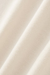 Axis Contrast Stitch Knit LS IVORY