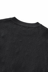 Textura Diamond Knit LS BLACK