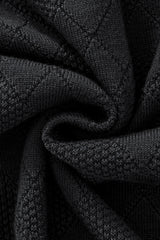 Textura Diamond Knit LS BLACK