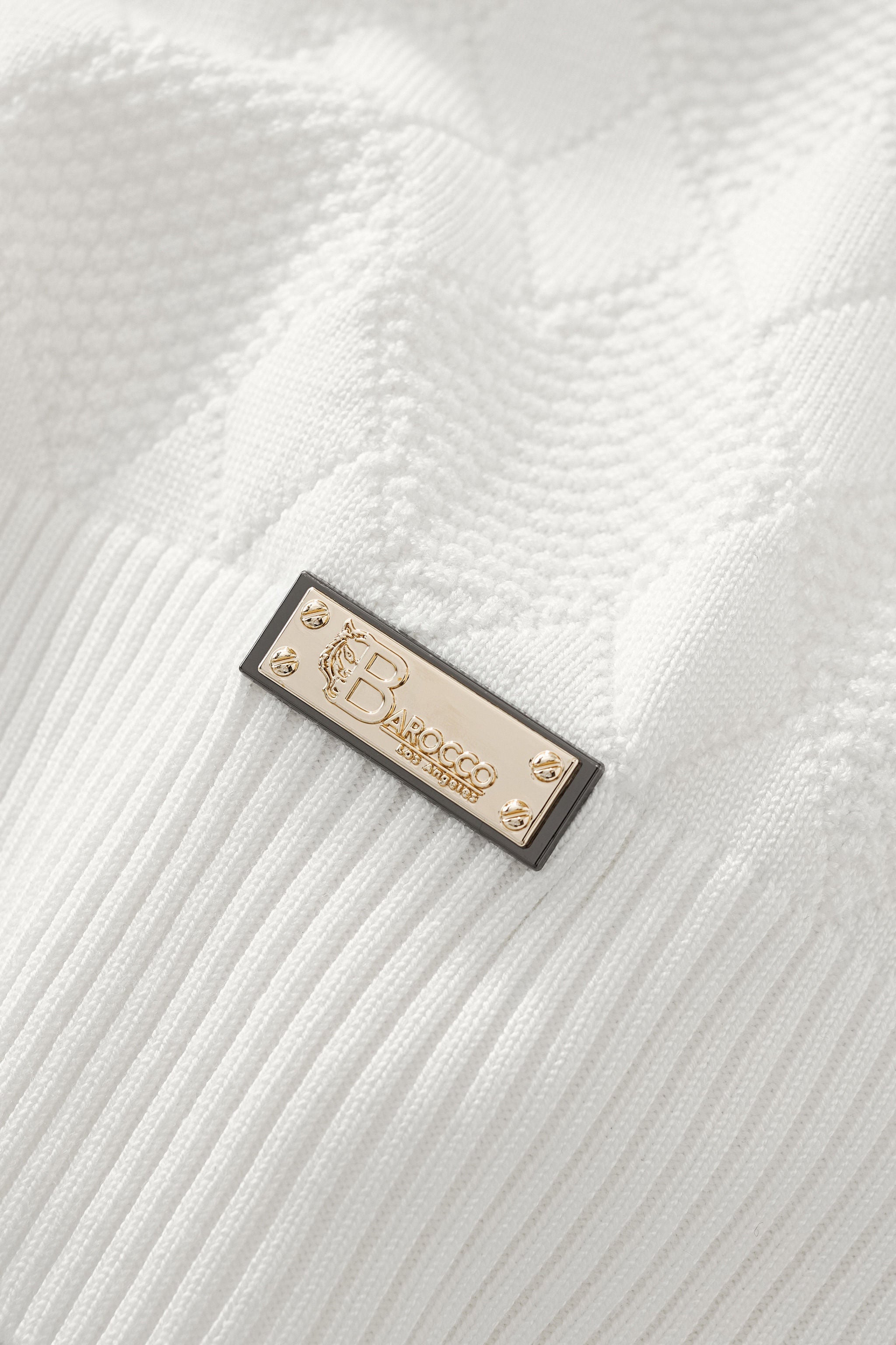 Textura Diamond Knit LS WHITE