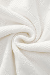 Textura Diamond Knit LS WHITE