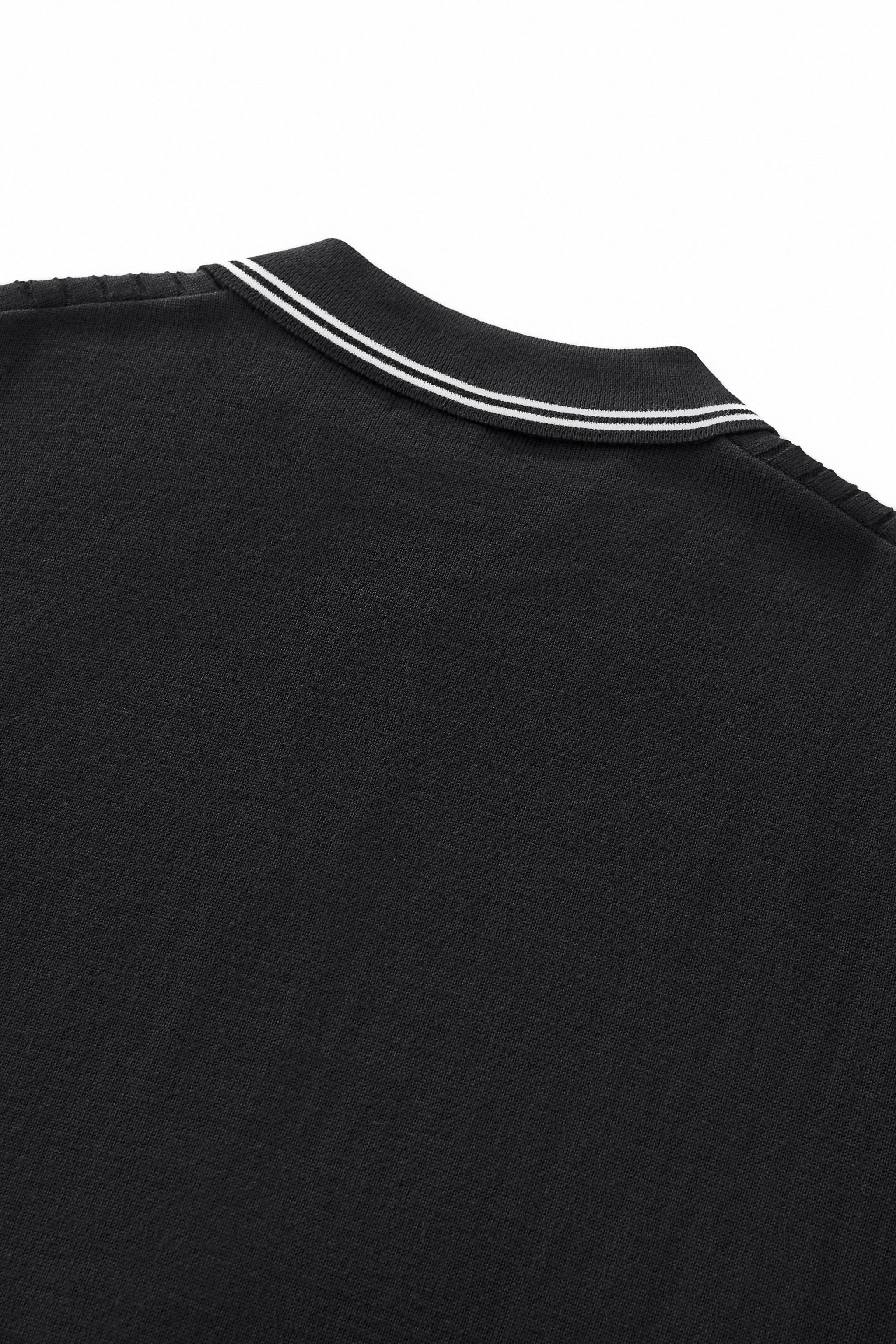 Marquee Cable Knit Cardigan LS BLACK