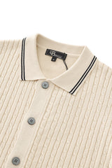 Marquee Cable Knit Cardigan LS IVORY