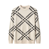 Paramount Lattice Knit LS IVORY