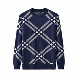 Paramount Lattice Knit LS NAVY