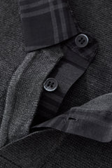 Dual-Layer Knit Fusion LS Sweater Shirt GREY