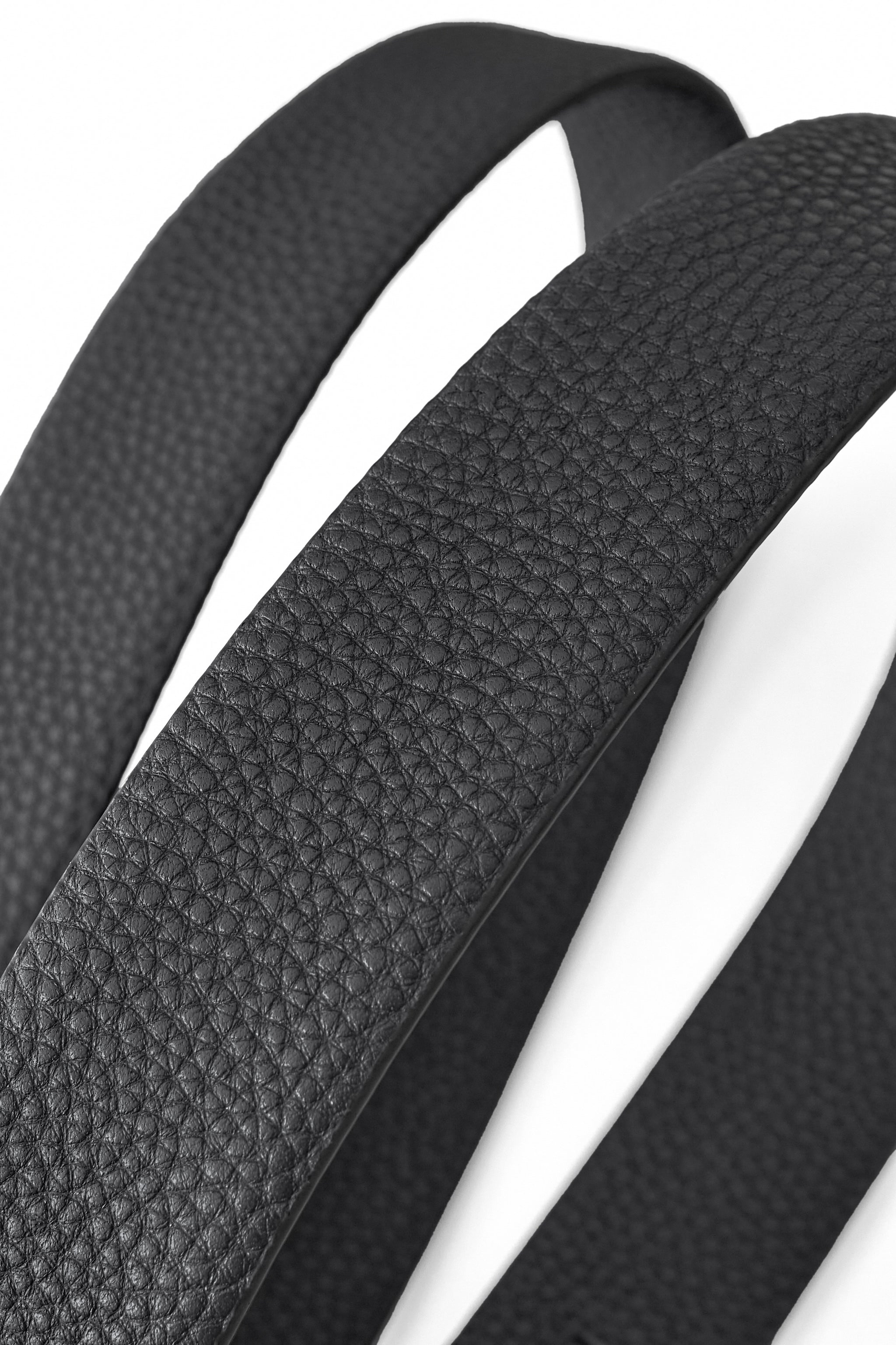 Pebbled Leather Auto BKL Belt – Black Edition BLACK/BLACK