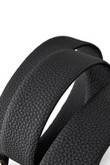 Pebbled Leather Auto BKL Belt – Gold Edition GOLD/BLACK