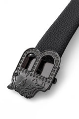 Pebbled Leather Auto BKL Belt – Black Ed. GUN/BLACK