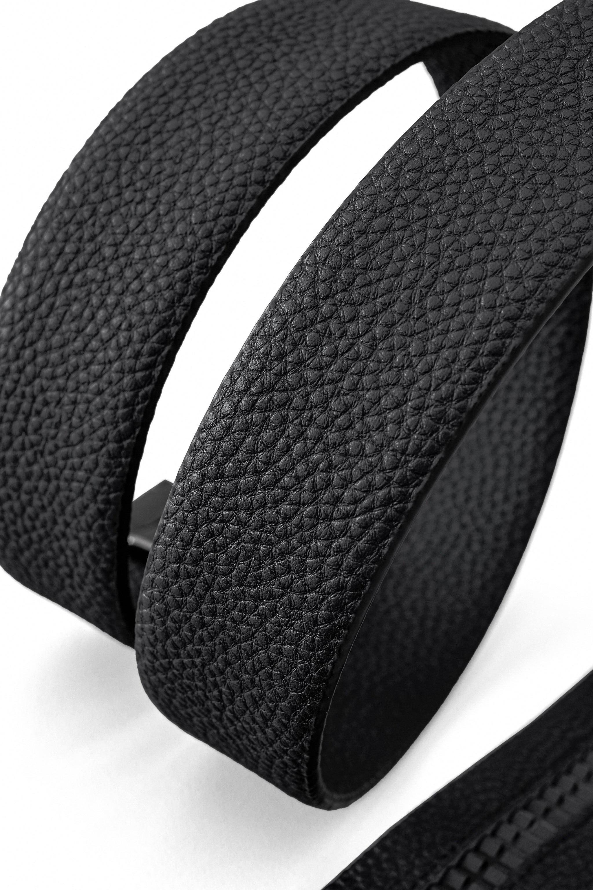 Pebbled Leather Auto BKL Belt – Black Ed. GUN/BLACK