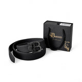 Pebbled Leather Auto BKL Belt – Black Ed. GUN/BLACK