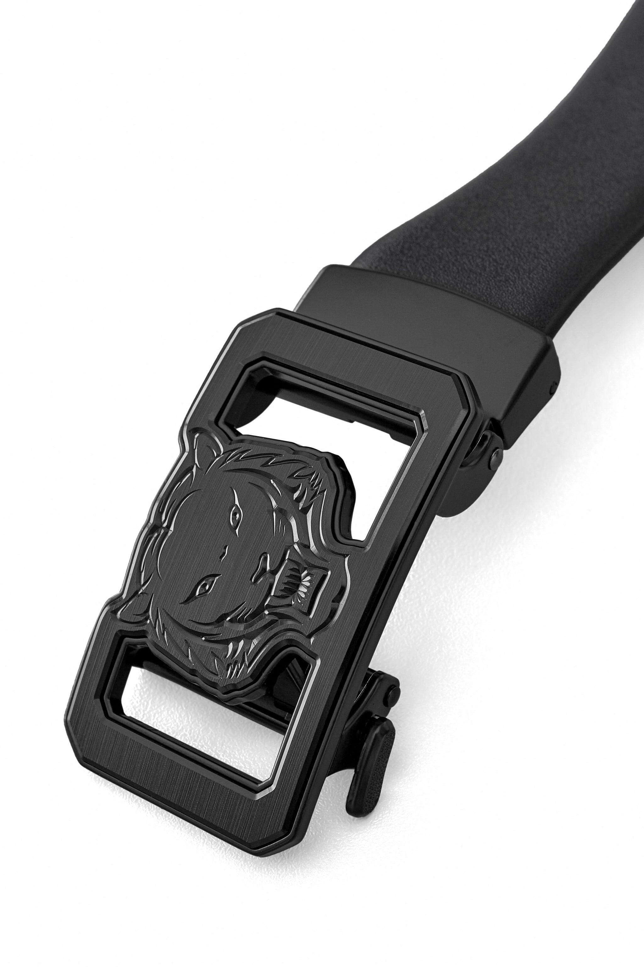 Lion Emblem Auto BKL Belt – Blackout Ed. BLACK/BLACK