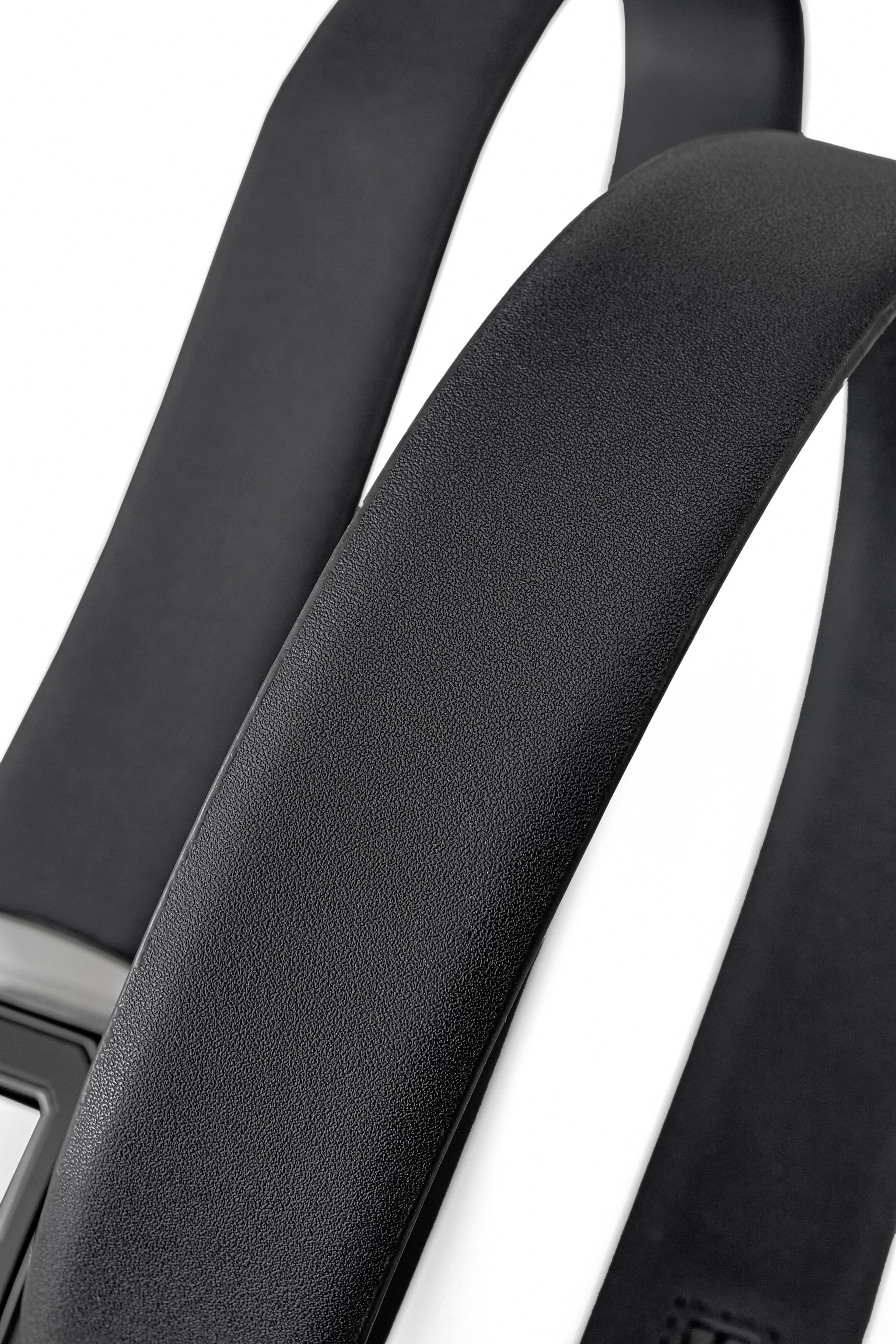 Flat Leather Lion Auto BKL Belt – Gunmetal GUN/BLACK