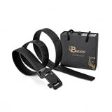 Croc-Emb. Leather Lion Auto BKL Belt – Gunmetal GUN/BLACK