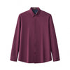 Barocco Velvet Core Men's Long Sleeve Button-Up Shirt - Mulberry