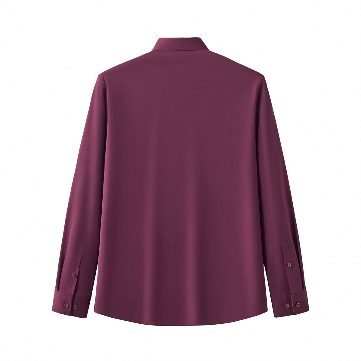Barocco Velvet Core Men's Long Sleeve Button-Up Shirt - Mulberry