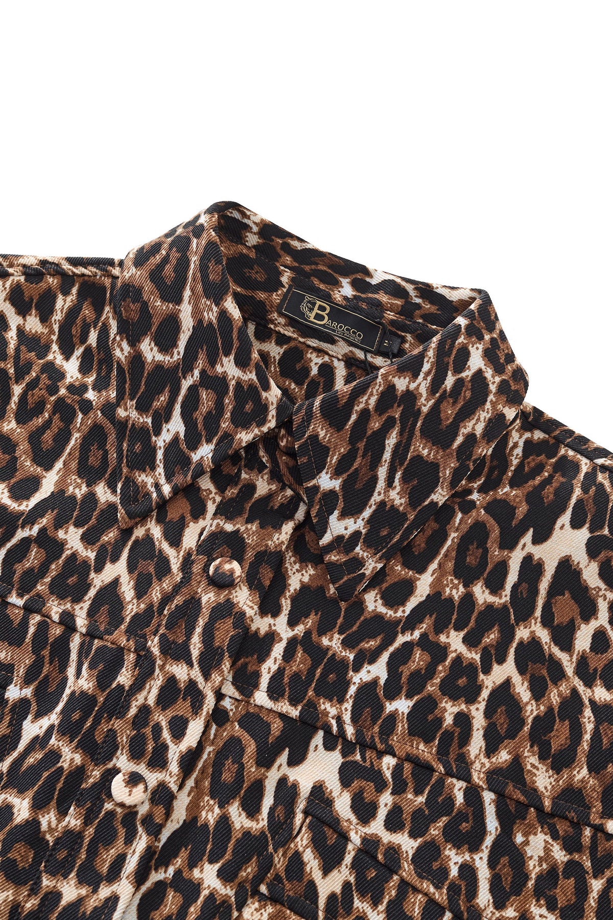 Barocco Leopard Statement Men's Jacket - Leopard