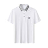 Monogram Trim Performance Polo - El baron WHITE