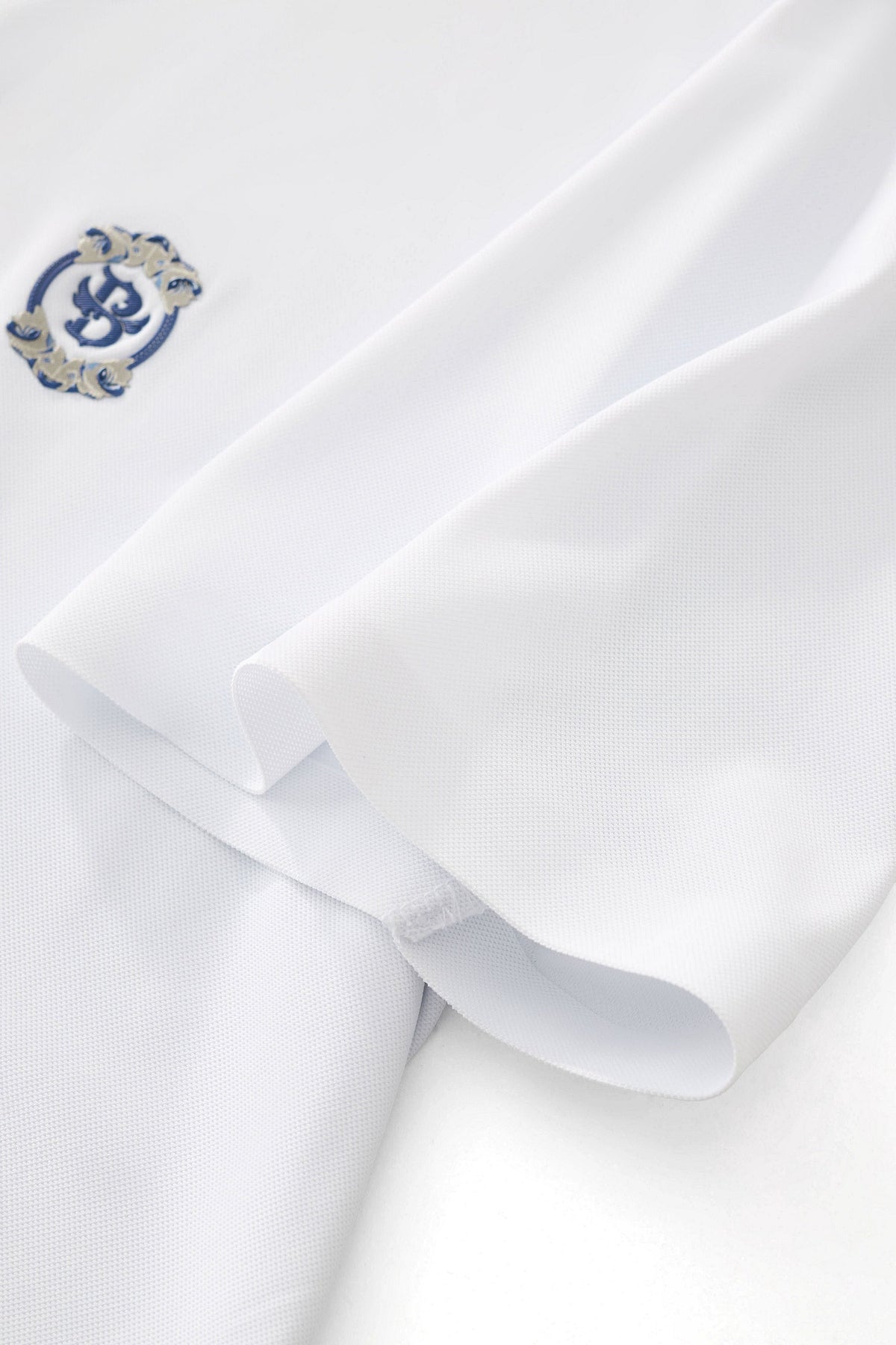 Monogram Trim Performance Polo - El baron WHITE
