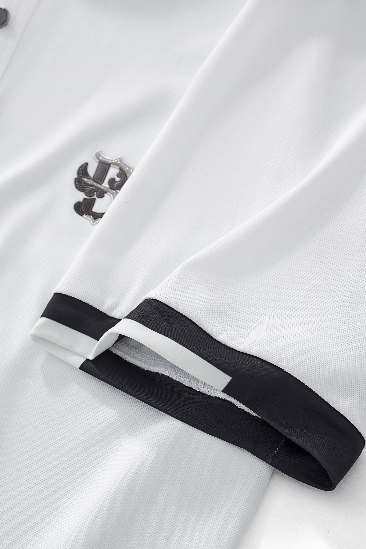 Contrast Trim Performance Polo - El Baron WHITE