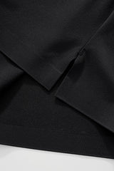 El Baron Perforated Collar Men's Performance Polo - Black/Silver