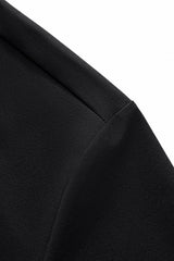 El Baron Perforated Collar Men's Performance Polo - Black/Silver