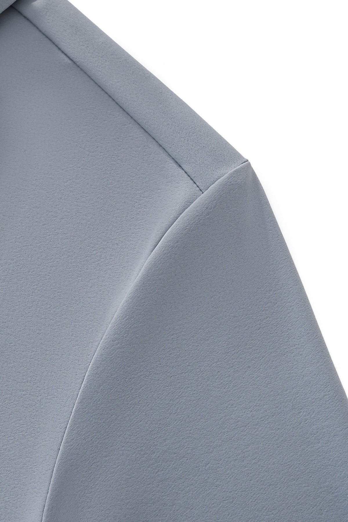 El Baron Perforated Collar Men's Performance Polo - Grey/Silver