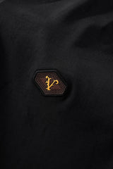 Embossed Placket Performance Polo – El Baron BLACK
