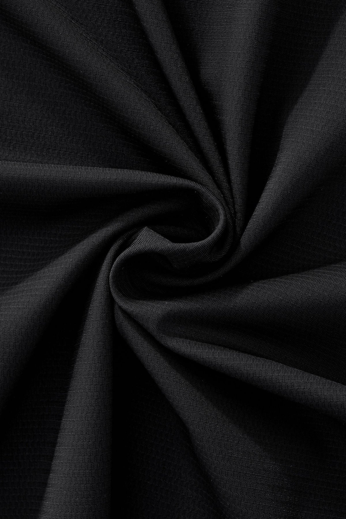 El Baron Men's Zip Placket Performance Polo - Black