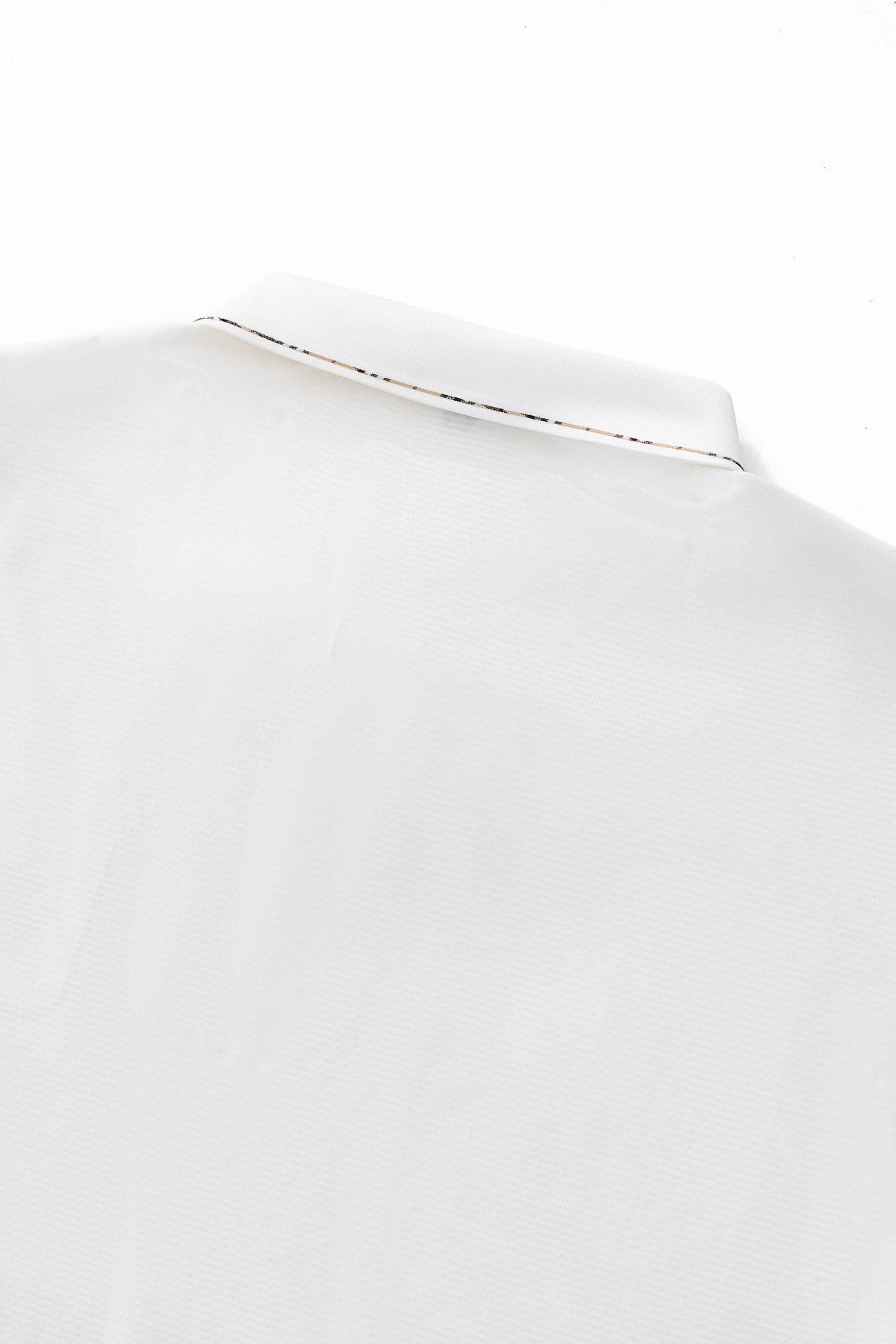 Contrast Trim Detail Polo – El Baron WHITE