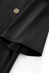 El Baron Stripe Collar Men's Performance Polo - Black