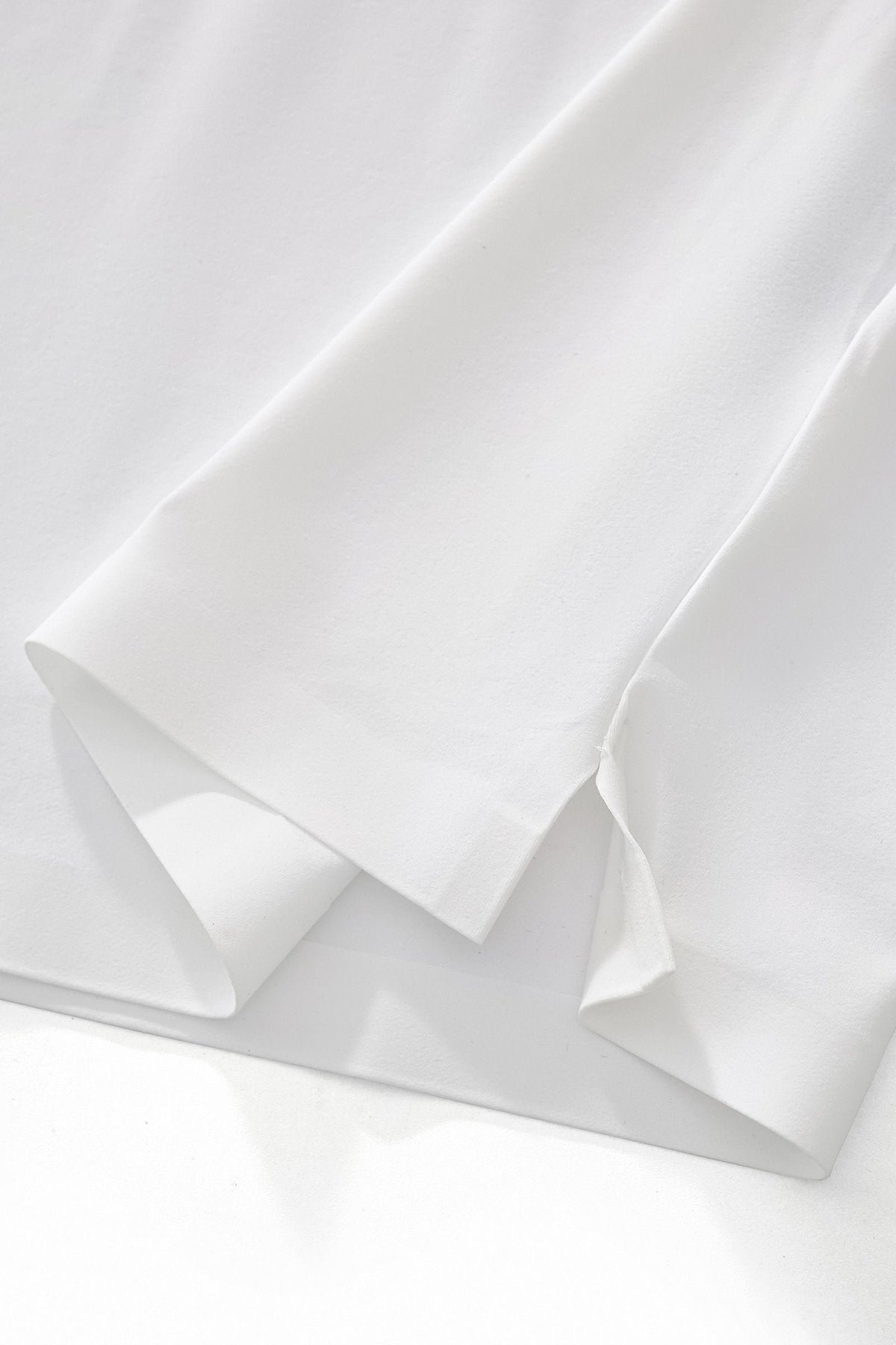 Stripe Collar Performance Polo – El Baron WHITE
