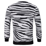 Wild Ride Crew Neck Sweater WHITE/BLACK