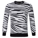 Wild Ride Crew Neck Sweater WHITE/BLACK