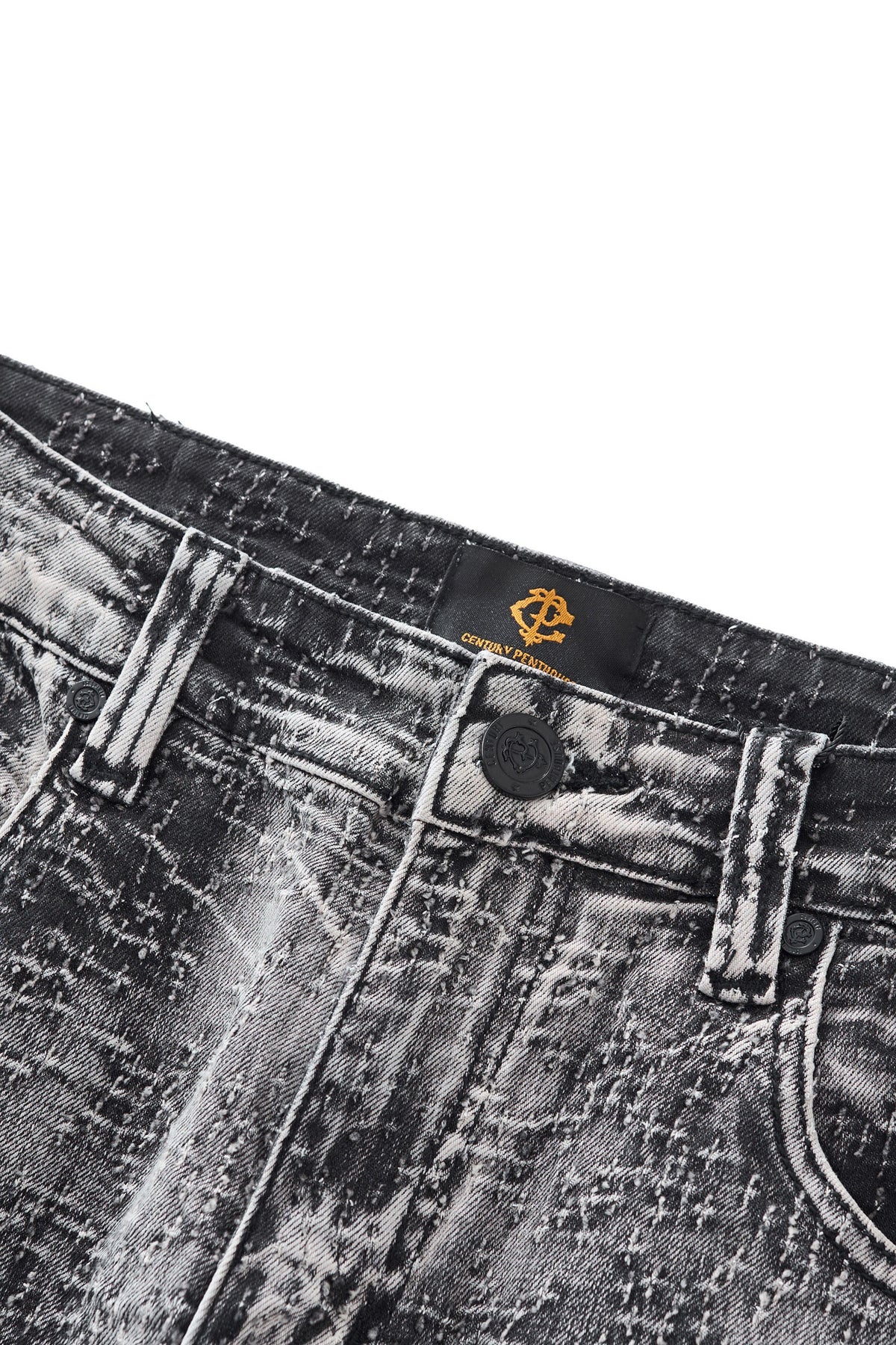 Sanctum Cross Denim Pant – Century Penthouse GREY
