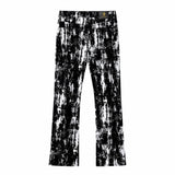 Flocked Eclipse Denim Pant – Century Penthouse BLACK