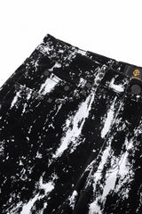 Flocked Eclipse Denim Pant – Century Penthouse BLACK