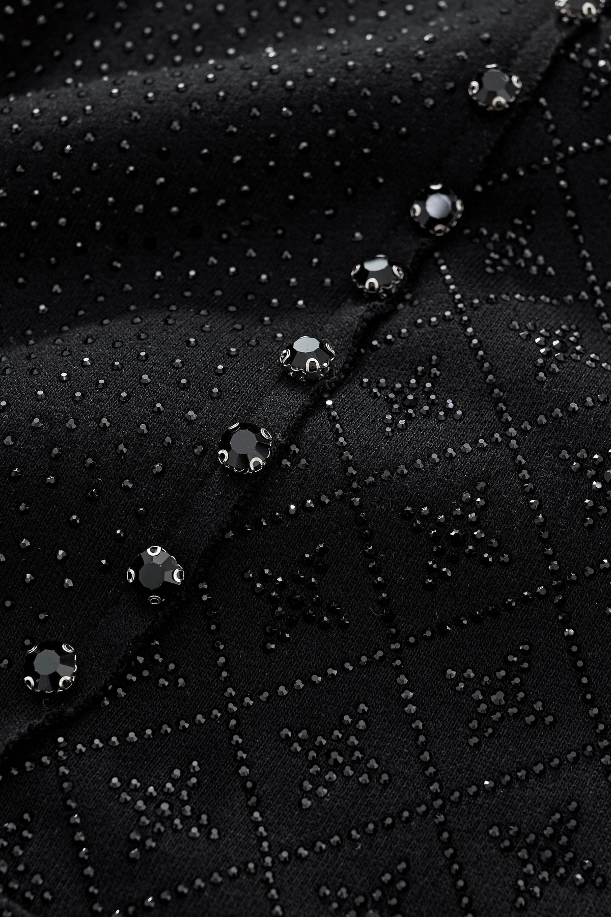 Barocco Midnight Matrix Studded Men's Sweatsuit - Black