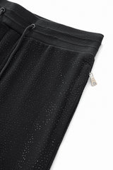 Barocco Midnight Matrix Studded Men's Sweatsuit - Black