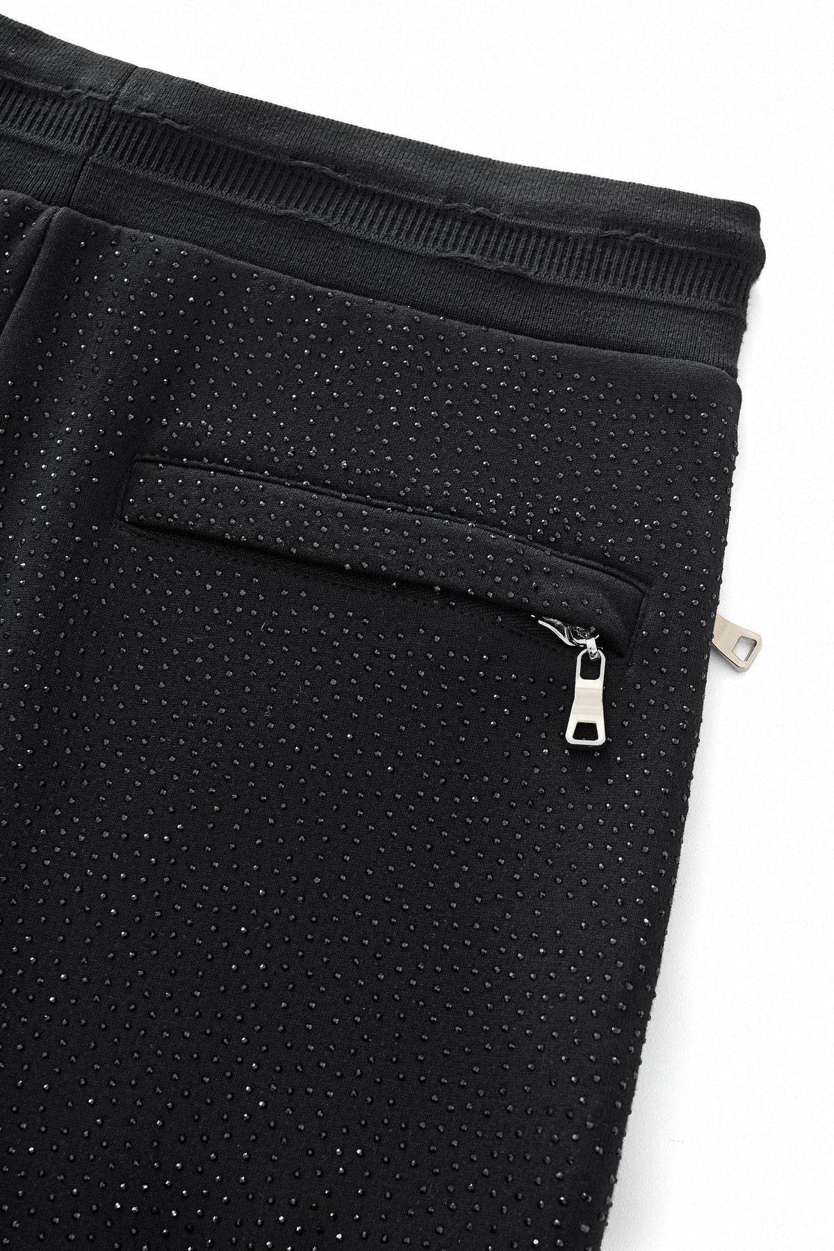 Barocco Midnight Matrix Studded Men's Sweatsuit - Black
