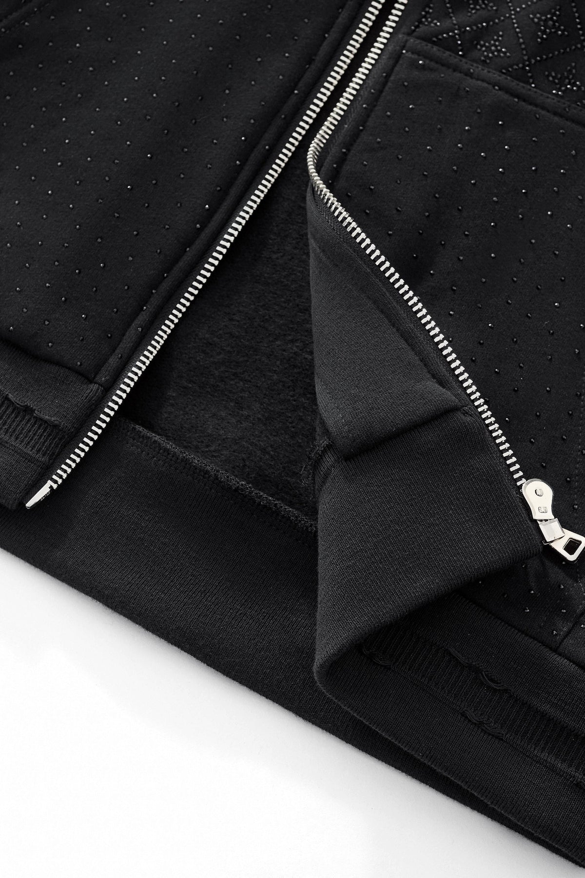 Radiant Grid Stone Hoodie & Jogger Set BLACK