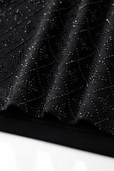 Radiant Grid Stone Short set – Century Penthouse BLACK/BLACK