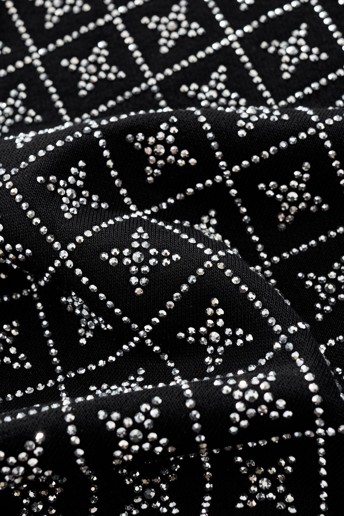 Radiant Grid Stone Short set – Century Penthouse BLACK/SILVER