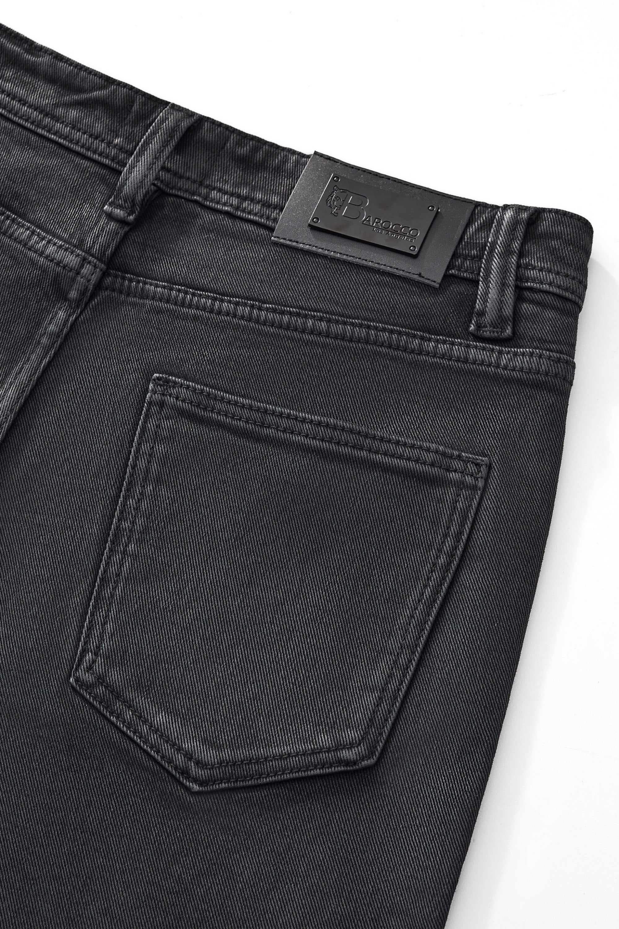 Shadow Coated Denim BLACK