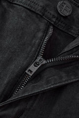 Obsidian Distressed Denim Pant BLACK