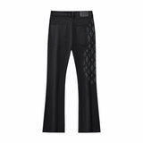 Regalia Medallion Print Denim Pant BLACK
