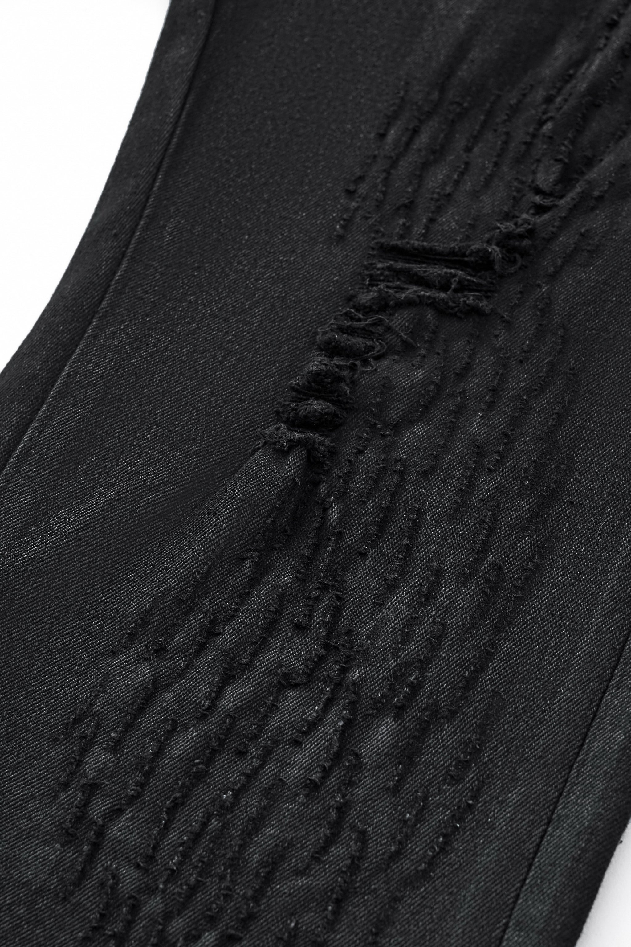 Regalia Medallion Print Denim Pant BLACK