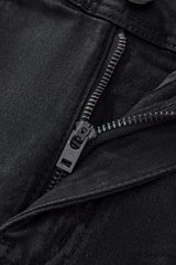 Regalia Medallion Print Denim Pant BLACK