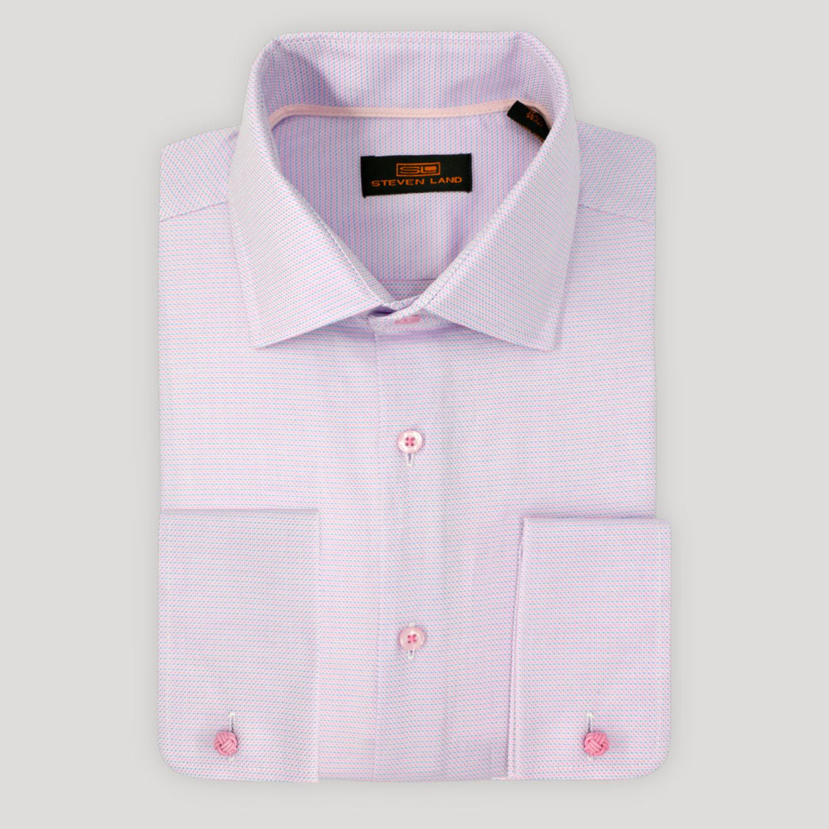 Brompton Point Collar Rounded French Cuff Dress Shirt – Blue | DS2322