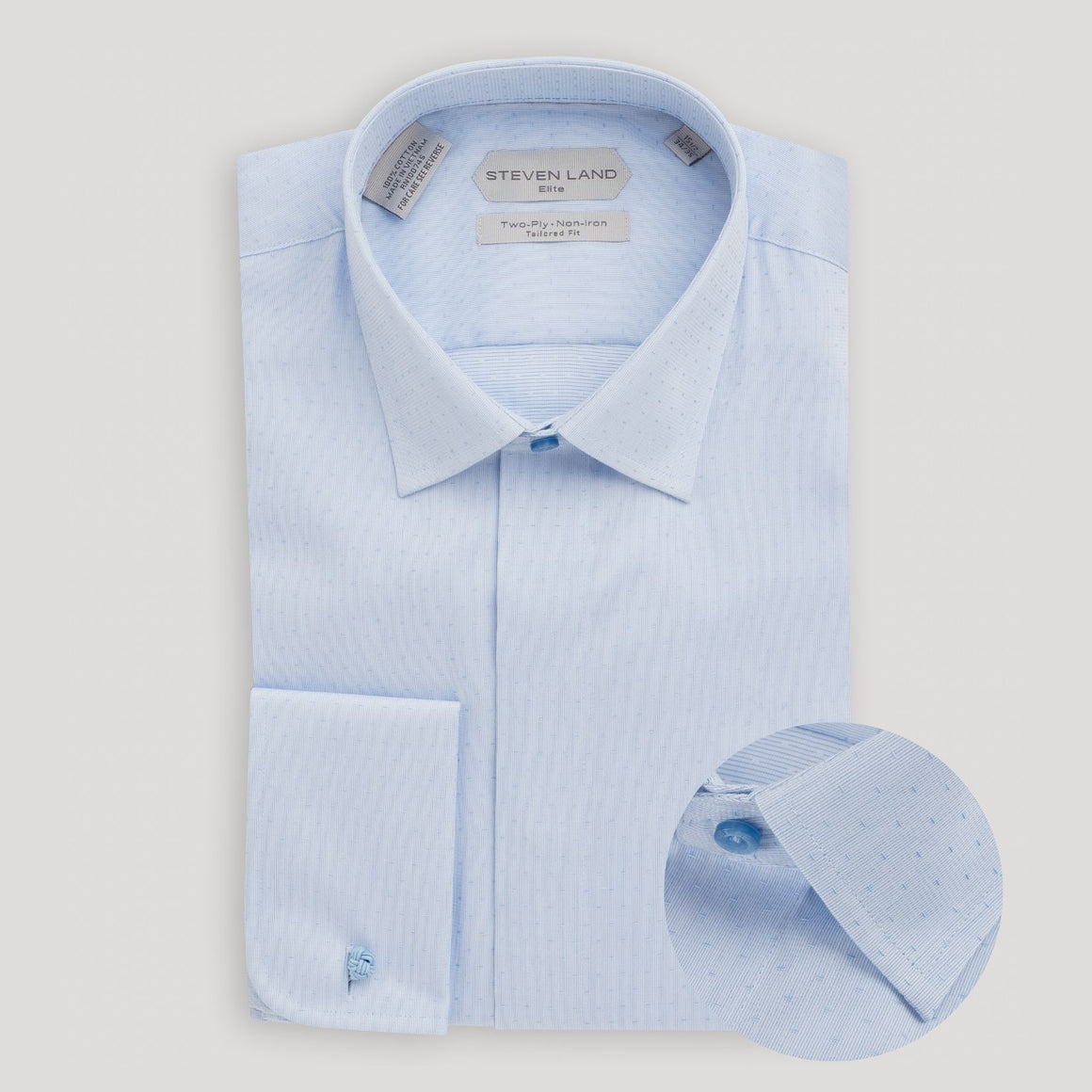 Finley French Cuff Point Collar Dress Shirt – Blue | DSW315